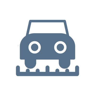 Піктограма автомобіля Ami синього кольору